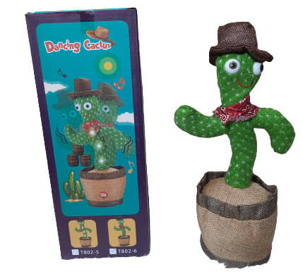 خرید عروسک کاکتوس رقاص وسخنگو Cactus doll dancer and speaker