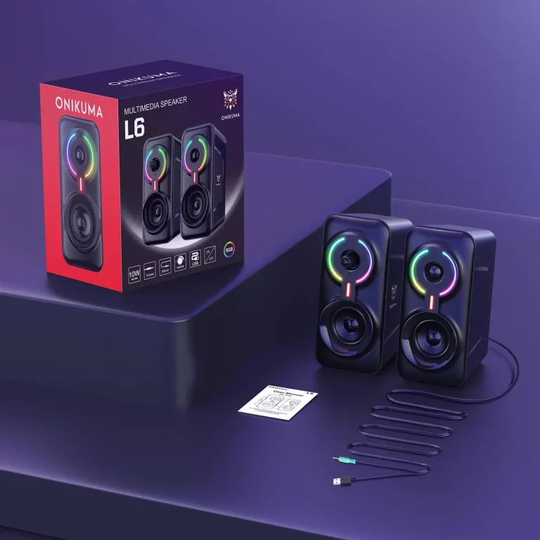 خرید اسپیکر دسکتاپ سیمی ONIKUMA L6 Wired desktop speaker اصل